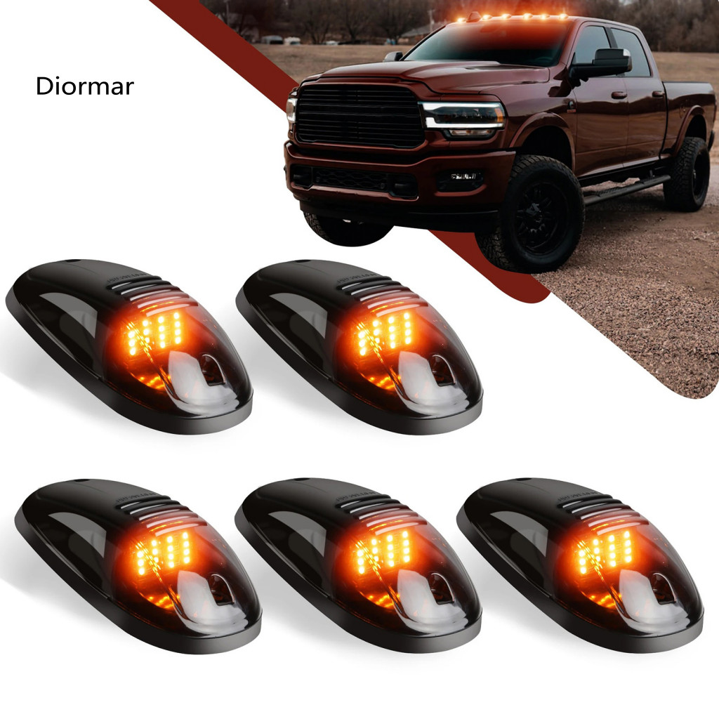 Weatherproof Truck Cab Light Led Wireless Solar Powered Roof with Wire Harness – Waterproof Running Top Marker Lamp Re