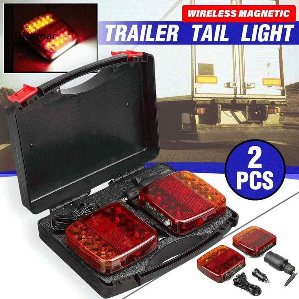 Rechargeable Taillights for Vehicles Car Led Tail Lights Wireless Magnetic Trailer Kit for Trucks Boats Rvs – Weatherp