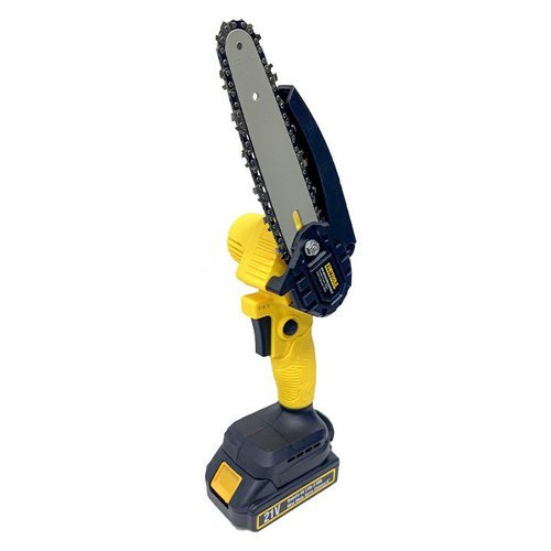 Mini Motosserra Eletrica Portatil Bateria Recarregavel Motor Potente Bivolt