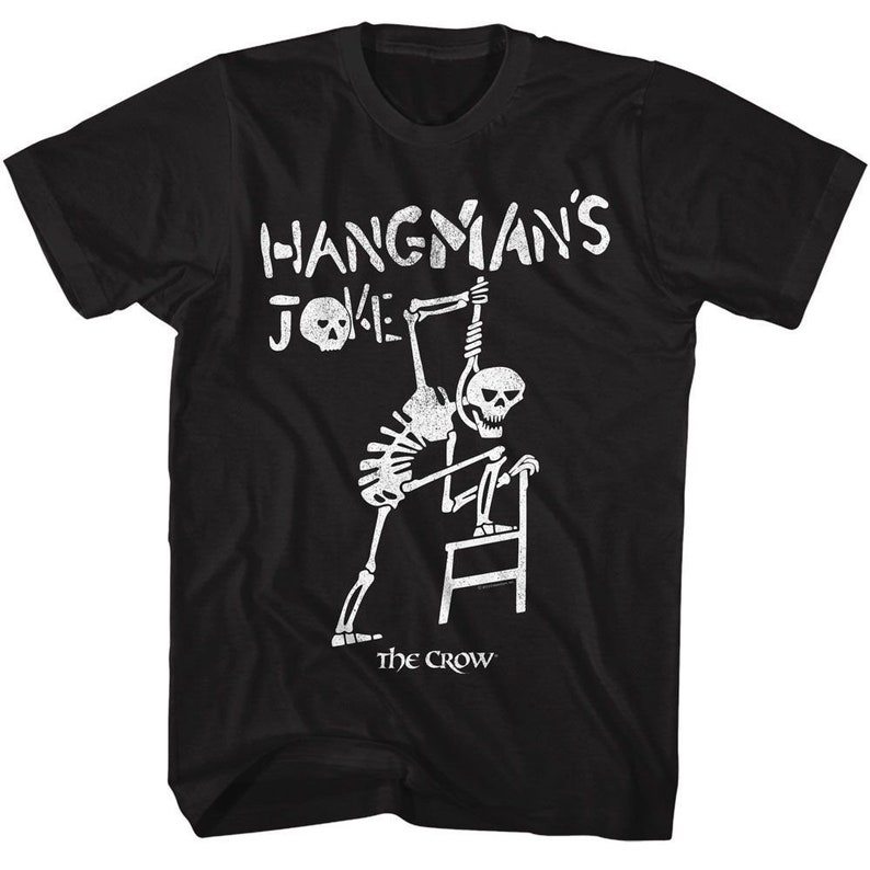 Music.Soul Camiseta Adulto The Crow Hangman's Joke Estampa Preta Confortável Moderna Estilosa Casual