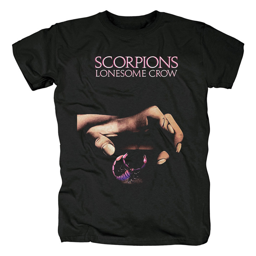 Music.Soul Camiseta Unissex Scorpions Lonesome Crow Metal Alemao Classico Estampada Confortavel Estilosa Autentica