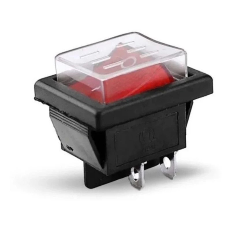 Botão Liga Desliga com Luz para Fritadeira 4 Polos 127V/220V