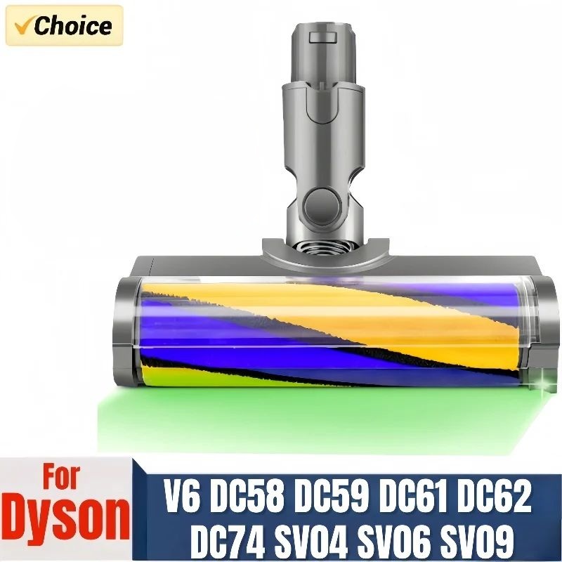 Para Aspiradores de Pó Sem Fio Dyson V6 Equipados com Cabeça de Rolo Macio LED
