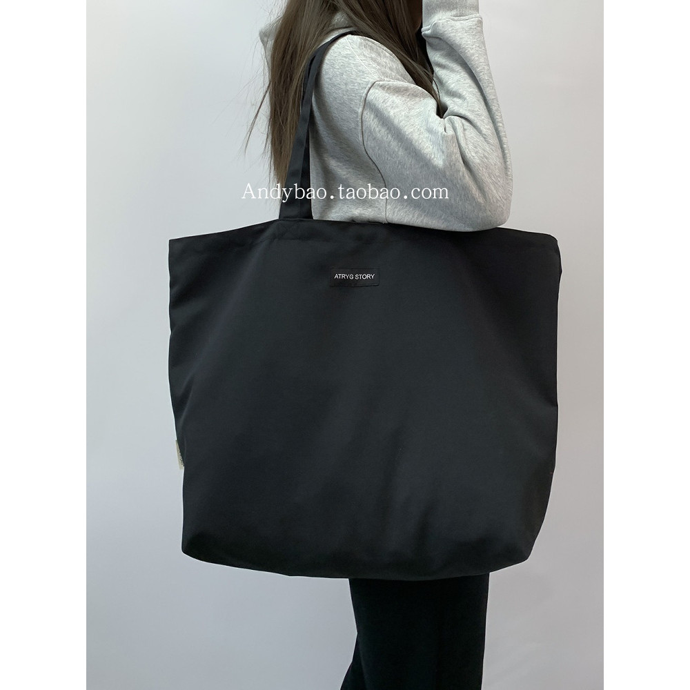 Vermelho preto Ultra-leve dobrável náilon lona bolsa de ombro masculino feminino All-Match grande capacidade Yoga bebê M