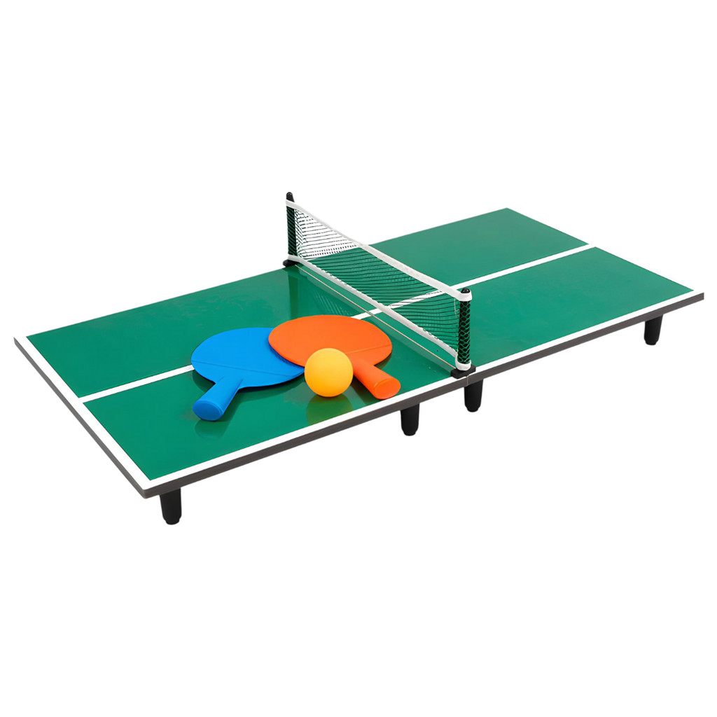 Mini Mesa De Ping Pong Tenis De Mesa Portátil Com Bola E Redinha 60x30cm