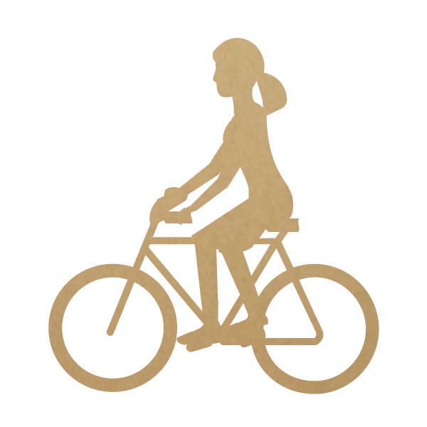 Kit Recortes em Mdf Cru - Bicicleta - Aplique 6,5cm - 0137apl