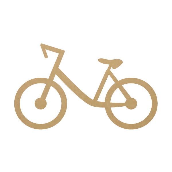 Kit Recortes em Mdf Cru - Bicicleta - Aplique 5cm - 0133apl