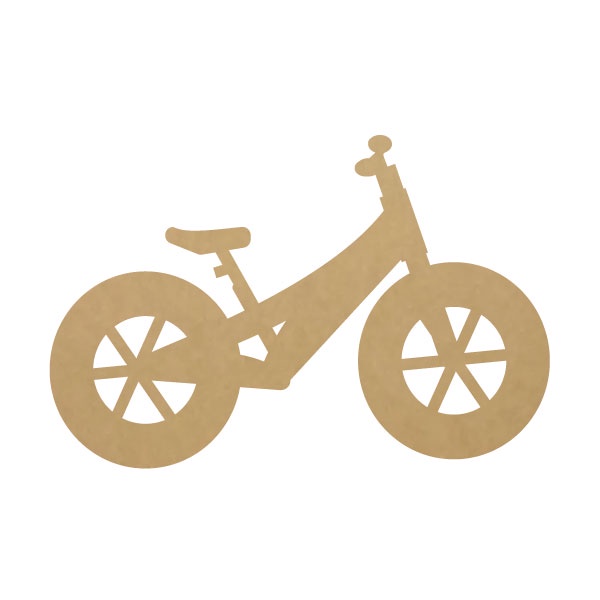 Kit Recortes em Mdf Cru - Bicicleta - Aplique 6cm - 0131apl
