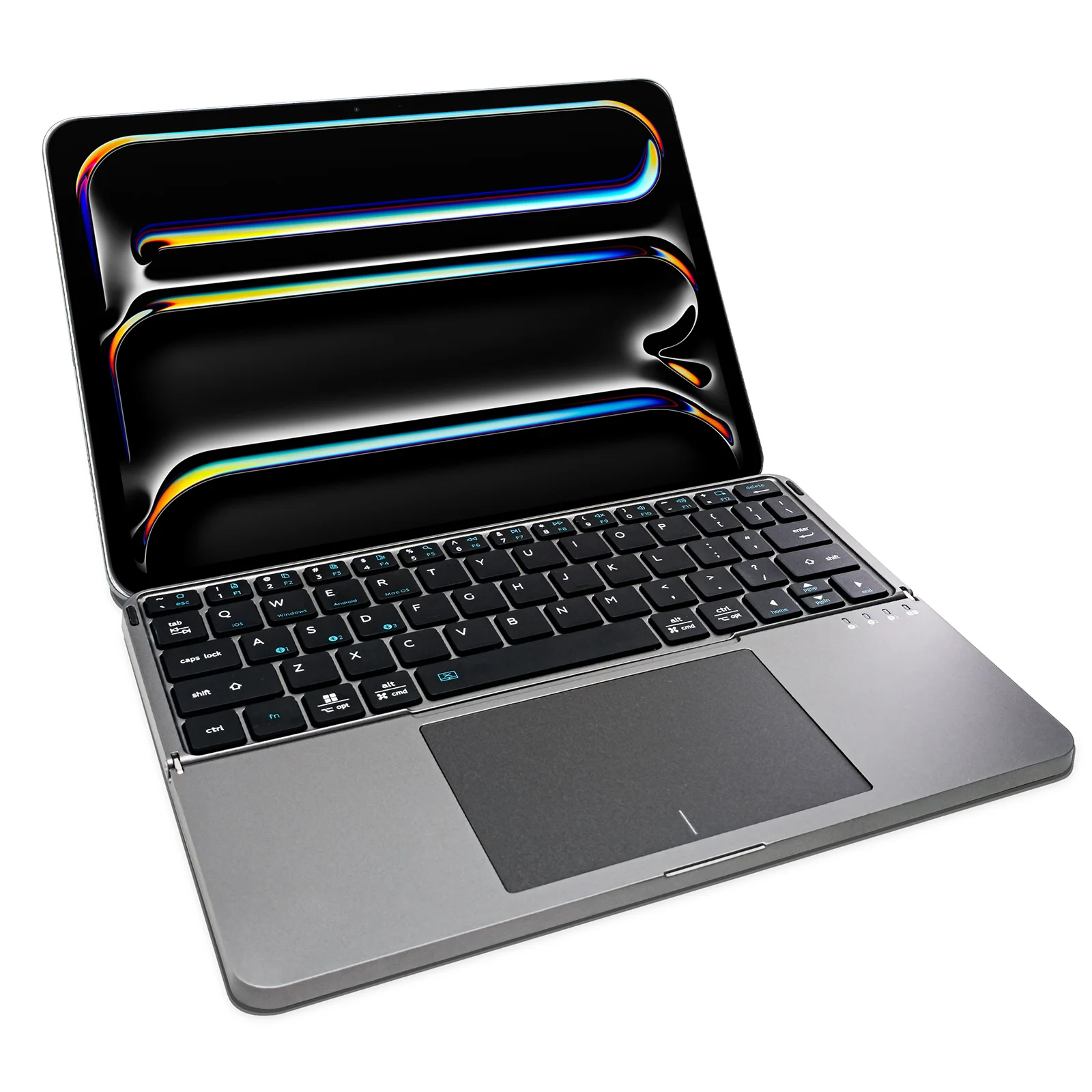 Magic Folding Bluetooth Keyboard, Touch Mouse, Wireless Keyboard Suitable for Samsung, Huawei, Apple, Lenovo, iPad Keyboard, Sup