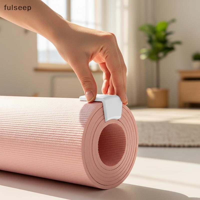 [fulseep] Clipe De Fixação Para Tapete De Ioga Antiderrapante Bule De Armazenamento Durável Tamanho Universal Treino Em