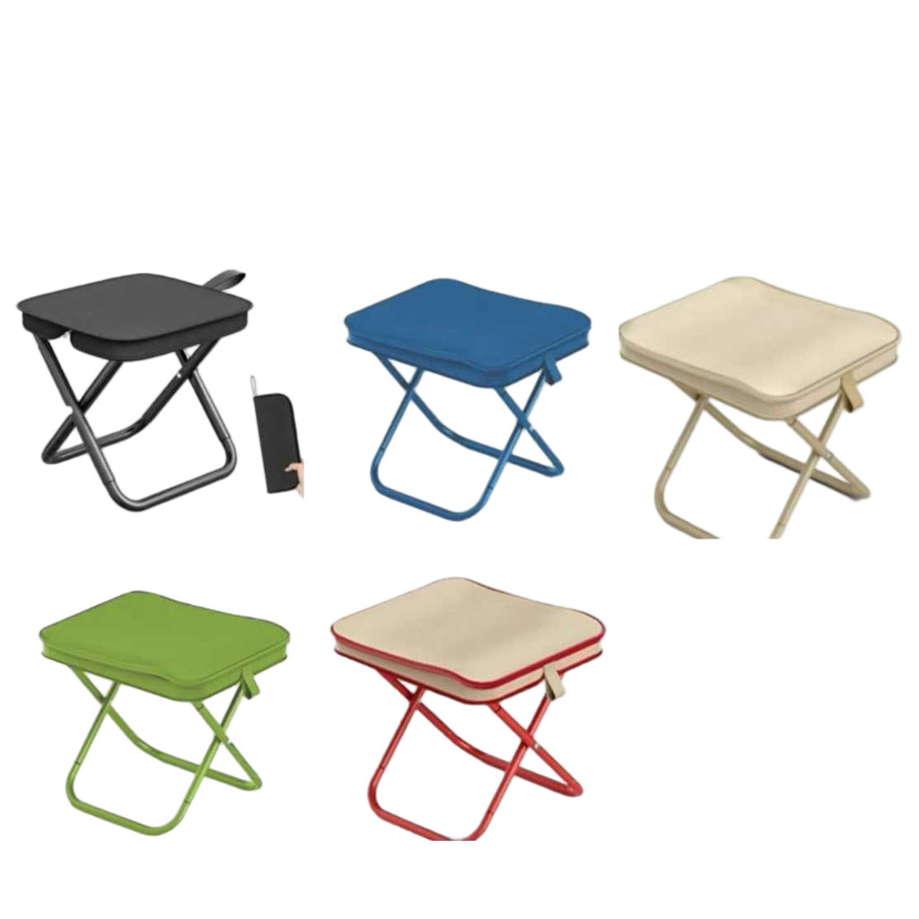 Cadeiras dobráveis ​​compactas e portáteis, bancos dobráveis ​​para uso externo, equipamentos de camping