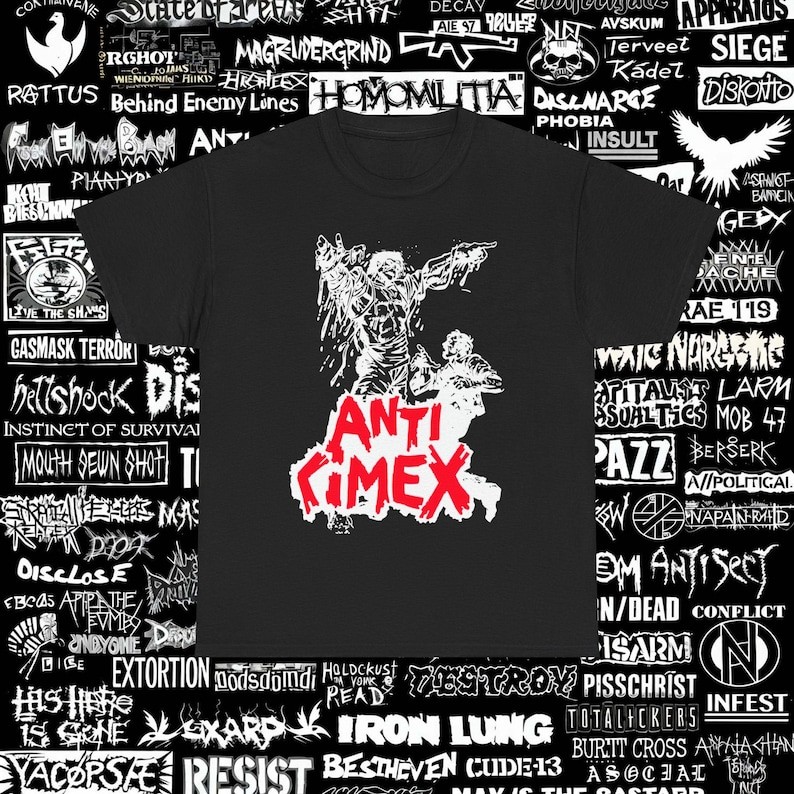 Music.Soul Camiseta Unissex Punk D - beat Crust Estampa Banda Discharge Amebix Disrupt Mob 47 Moderna Confortável Est...