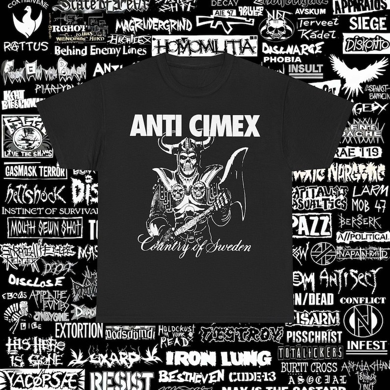 Music.Soul Camiseta Unissex Punk Discharge Amebix Estampa Moderna Confortável Estilosa Casual