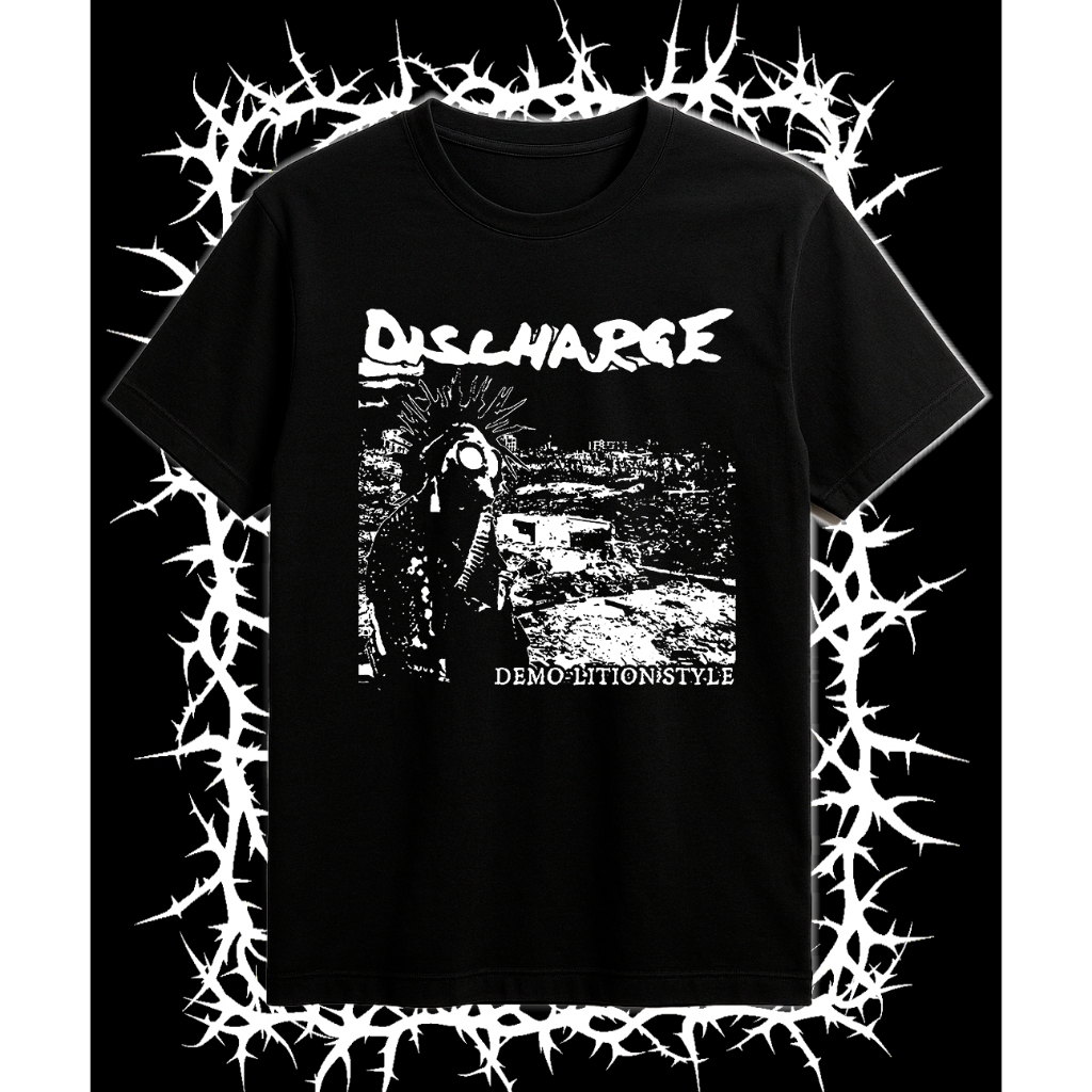 Camiseta Discharge Demo-lition Style