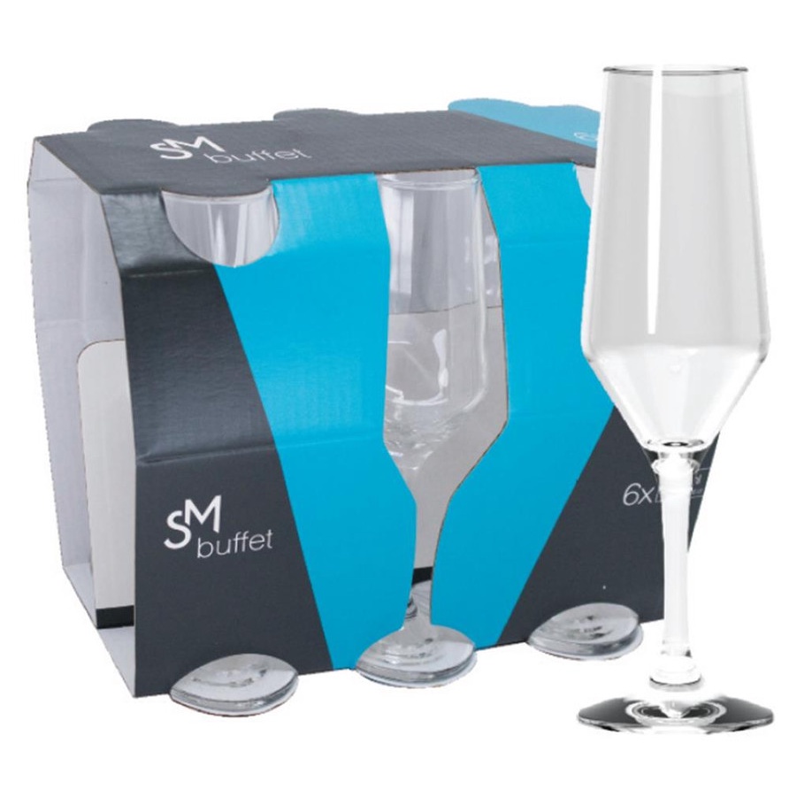 SM BUFFET TACA CHAMPANHE 186 ML - JG C/ 06 PCS