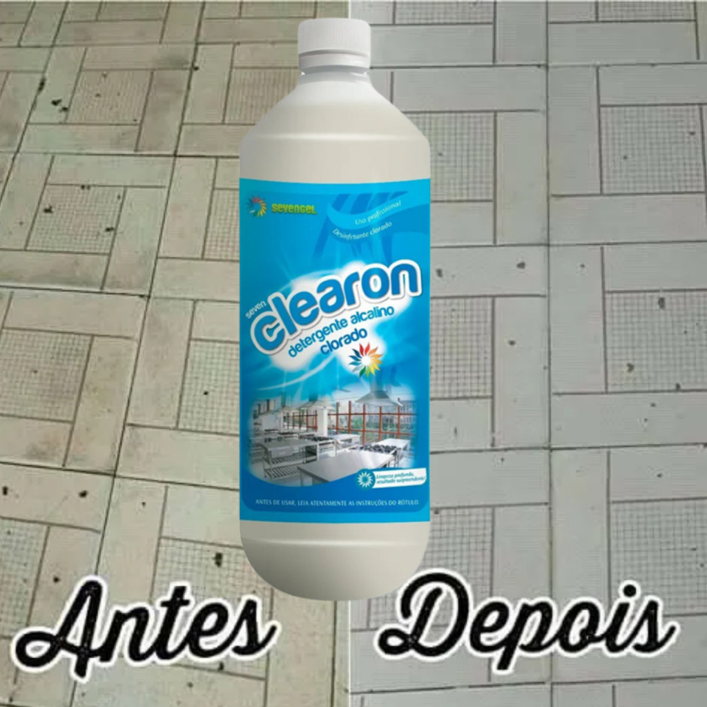 Detergente Alcalino Clorado 6% de Cloro Ativo Pisos, Azulejos, Paredes, Bancadas, Utensílios, Equipamentos em Geral