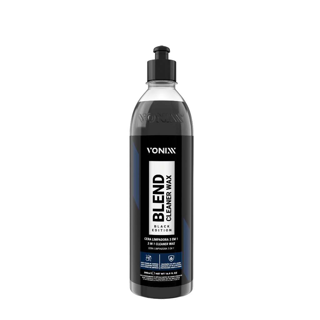 Cera Blend Black Cleaner Wax 500ml Limpadora 3 em 1 Carros Escuros Vonixx