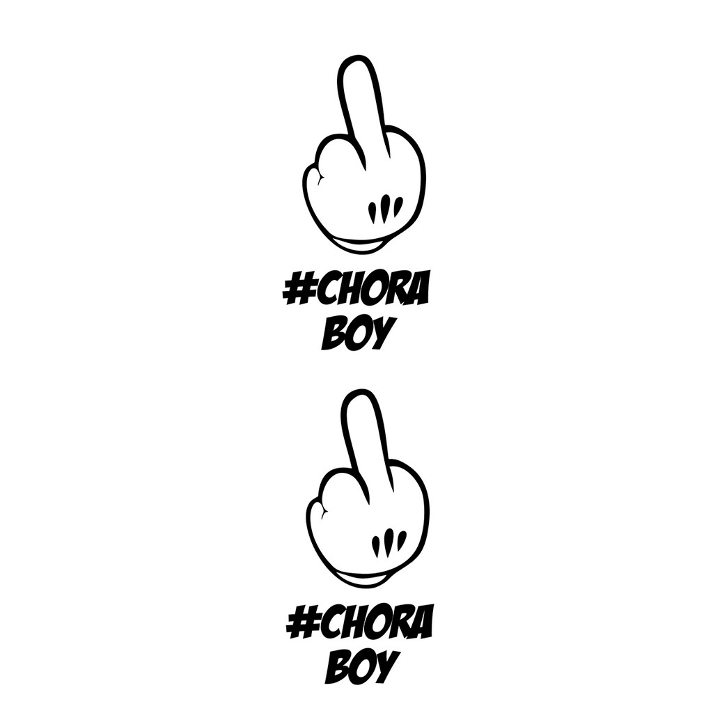3 Adesivo Dedo Mickye Chora Boy 12cm X 6cm - Preto