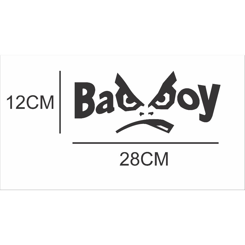 2 Adesivos Bad Boy Recorte Digital