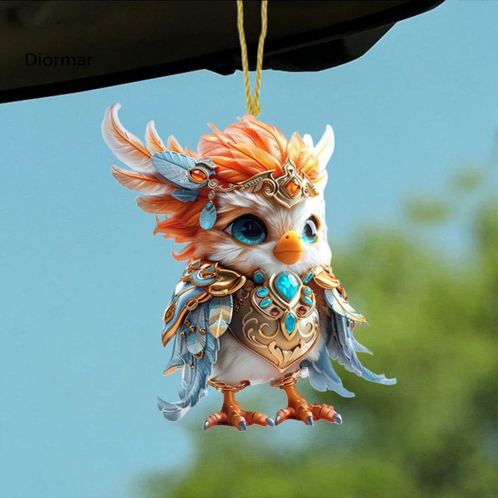 Cartoon Pendant High-quality Cute Acrylic Christmas Tree with Lanyard – Versatile Hanging Ornament Decoration for Home