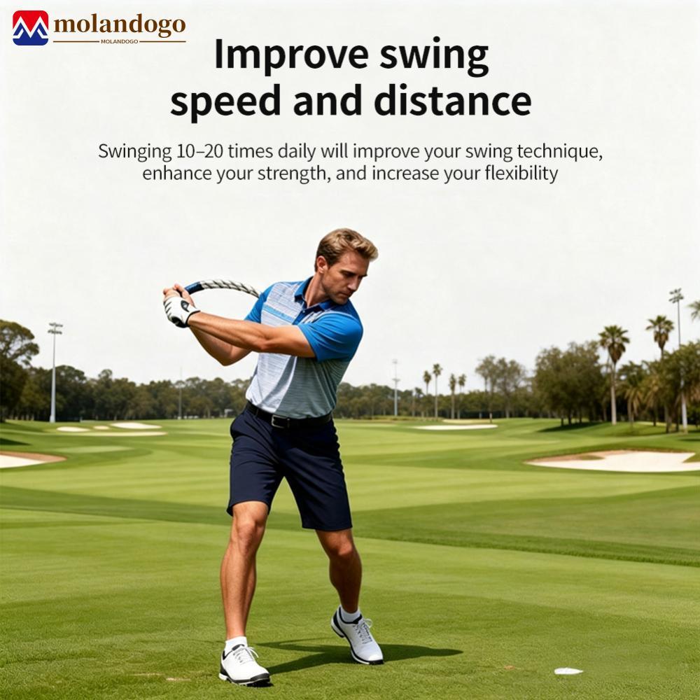 Milandogo 1 Pc Golf Swing Trainer Corda Power Strength Training Aid Posture Correction Tool Portátil Prática Equipamento