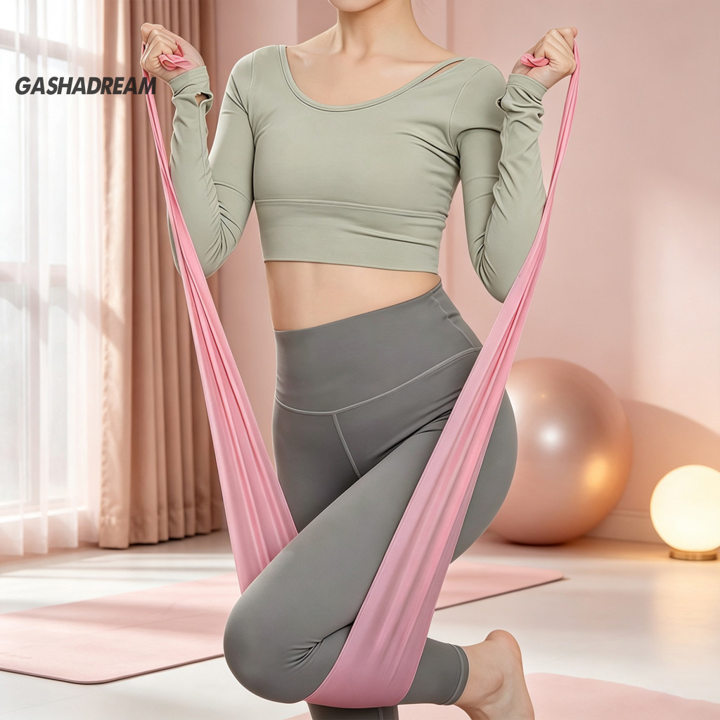 Strength Training Band Latex Exercise Bands Natural Resistance for Yoga Fitness – Elastic Stretch Strap for Full Body