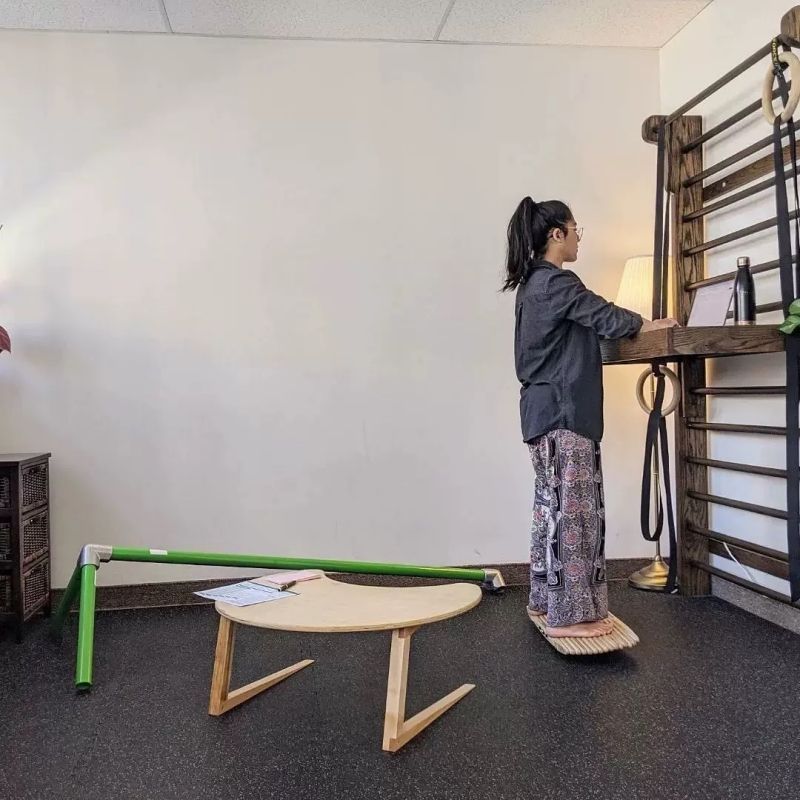 FITUSBOARD Balance Board Standing Office Skate Esqui Surf Simulação Golf Ankle Strength Trainer k