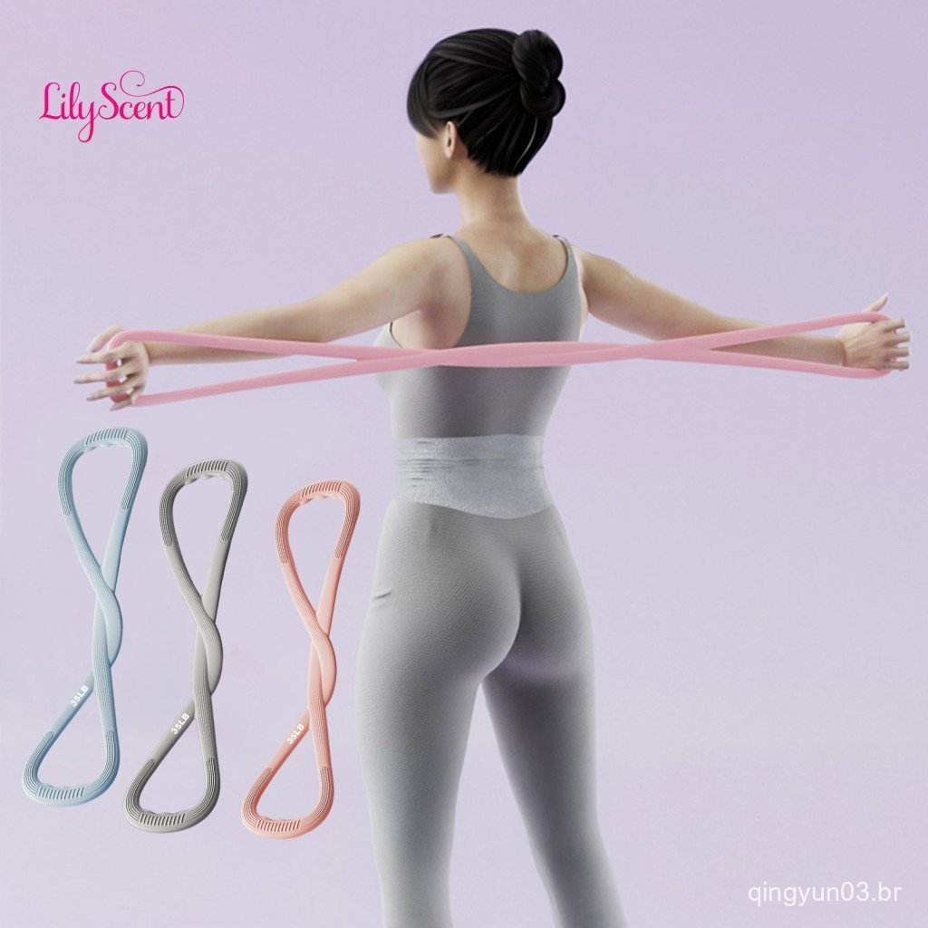 Chest Expansion Resistance Band Workouts Bands Anti-slip Figure 8 for Arm Shoulder Training 25/35lbs Strength Elastic St