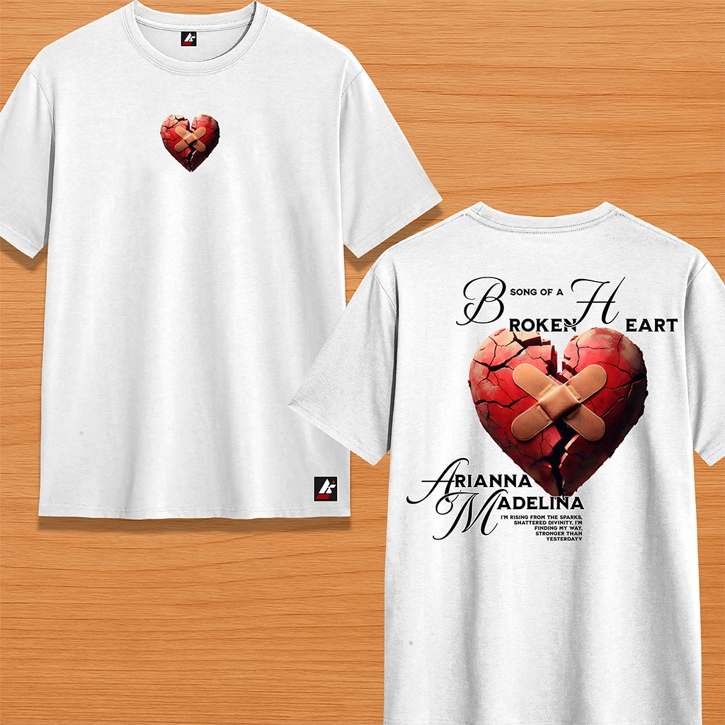 Camiseta Streetwear Masculina Feminina camisa 100% Algodão Estampada BROKEN HEART