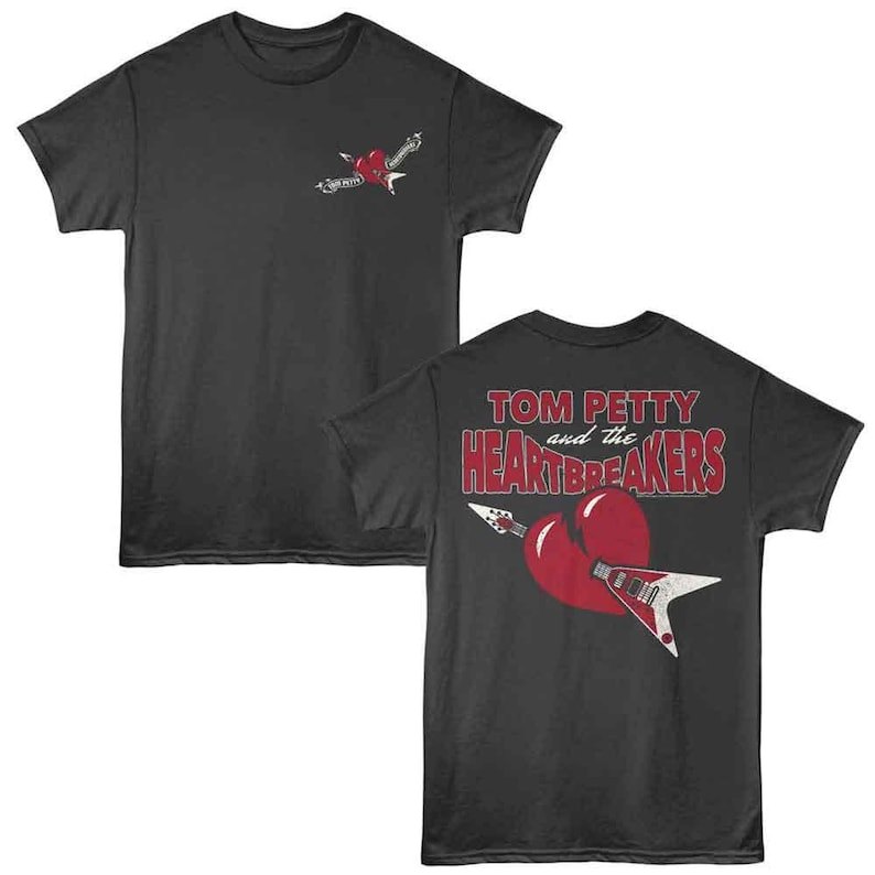 Music.Soul Camiseta Unissex Tom Petty Broken Heart Smoke Estampa Atemporal Confortável Elegante Casual