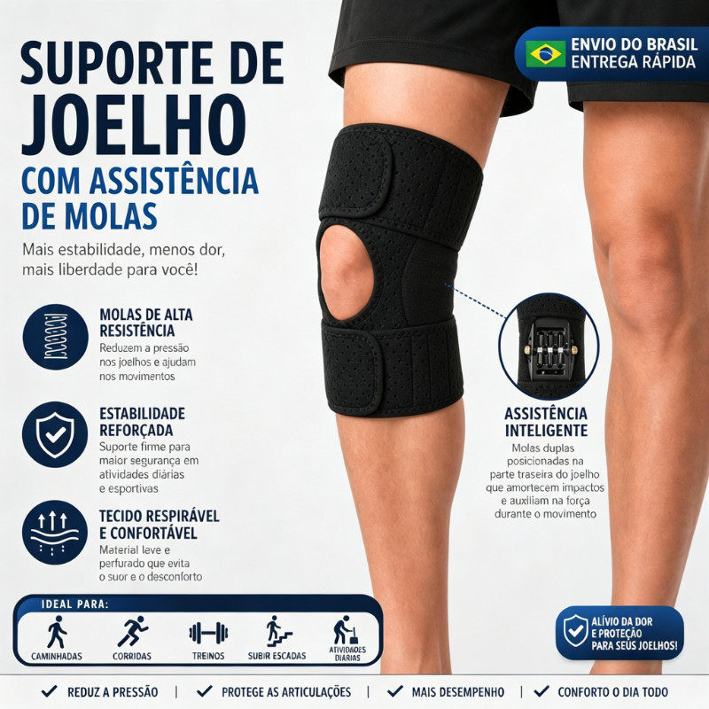 2-Piece Knee Protection Set, Power Support, Pads, Powerful Rebound, Spring Strength, Sports