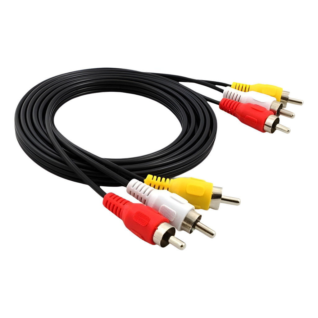 10 Cabos Audio Video Cabo 1 Metro 3rca X 3 Rca (atacado)