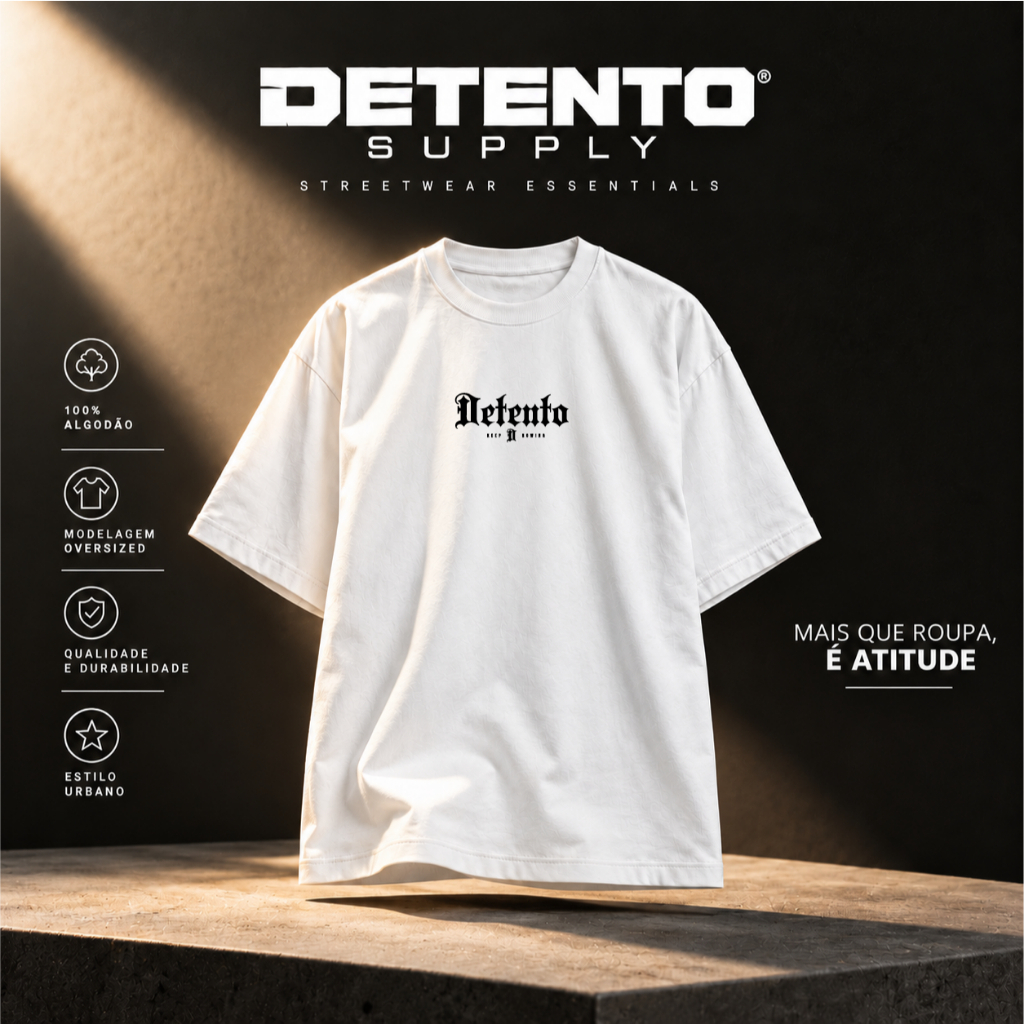 Camiseta Streetwear ROWING Estampada Camiseta Oversized Algodão 30.1