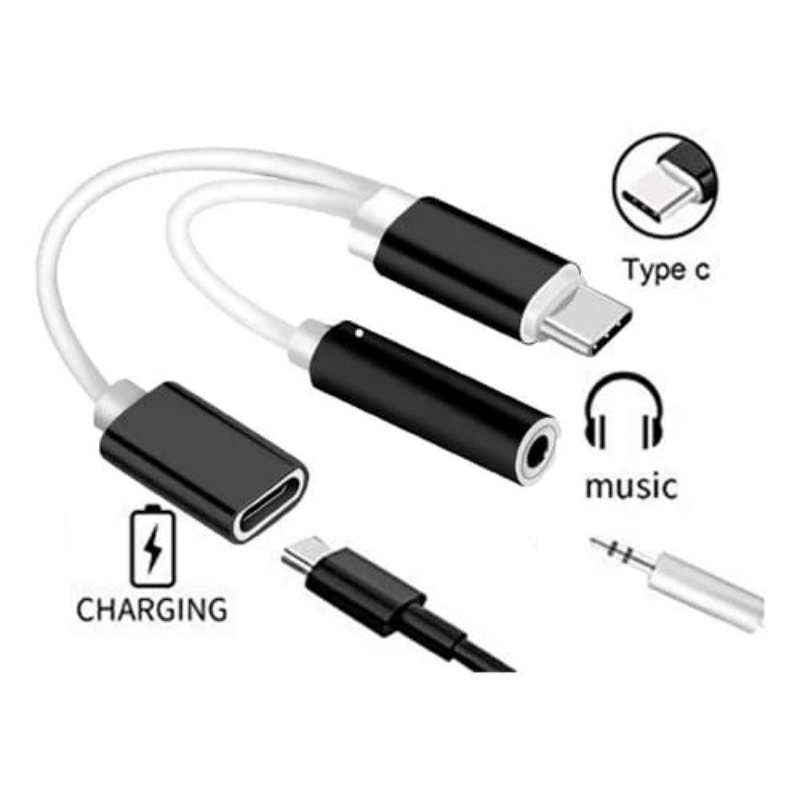 Cabo USB adaptador Tipo-C 2 em 1 dispositivos com entrada USB# celular fone Notebook dia dia promoção