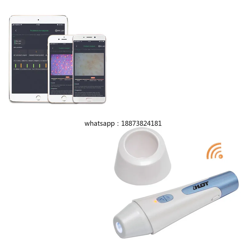 HD 2MP AI Analyzer Machine 80x Zoom Smart Scanner for Face Portable for Home & Commercial Salon Beauty Use fast shipping