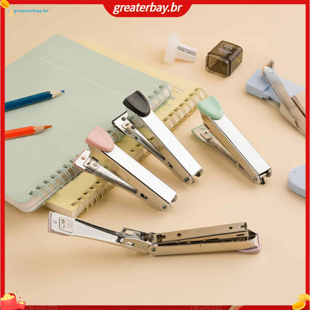 Portable Handheld Stapler Metal Ergonomic Lightweight Compact Binding Tool for Office and School Documents Easy to Use D