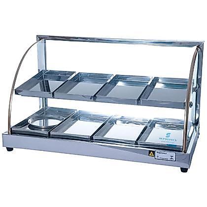 Estufa A Gas 8 Bandejas  Dupla   Vidro Curvo  - Supritecs Equipamentos