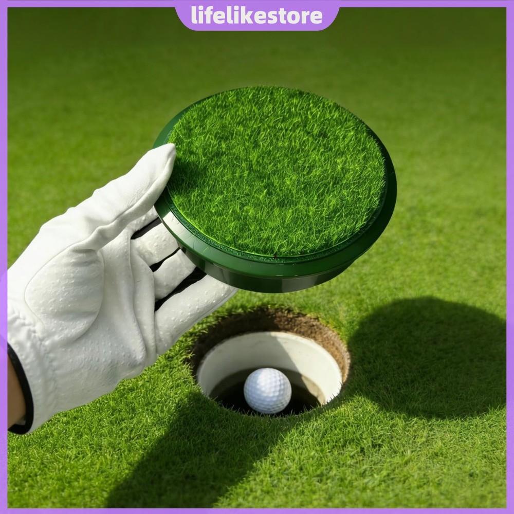 Colocando Tampa De Buraco De Copo Verde Grama Falsa Para Golfe Interno E Externo ABS Protetor De Chuva [lifelikestore.br