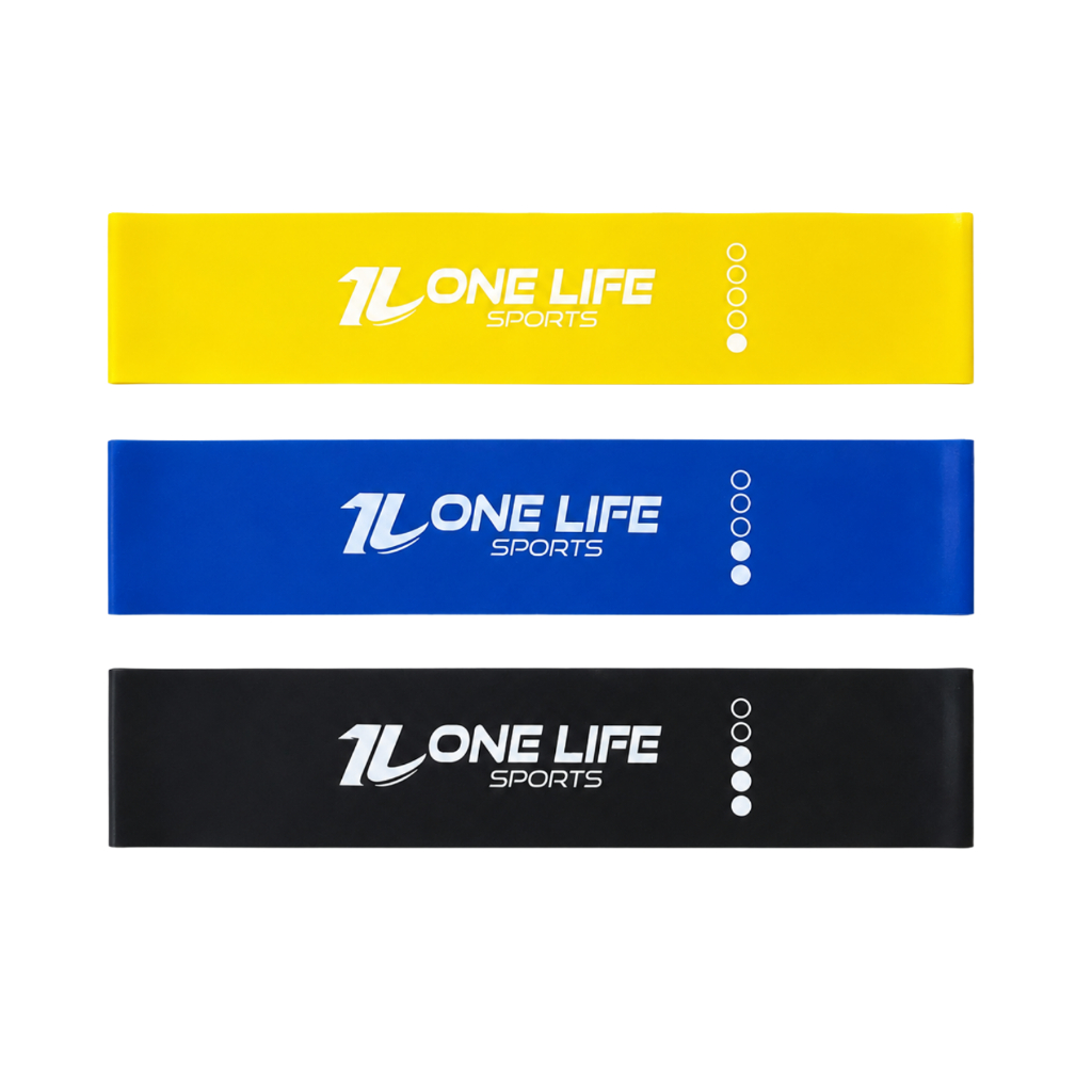 Kit 3 Mini Band Funcional one life sports acessório versátil treino resistência fit home gym