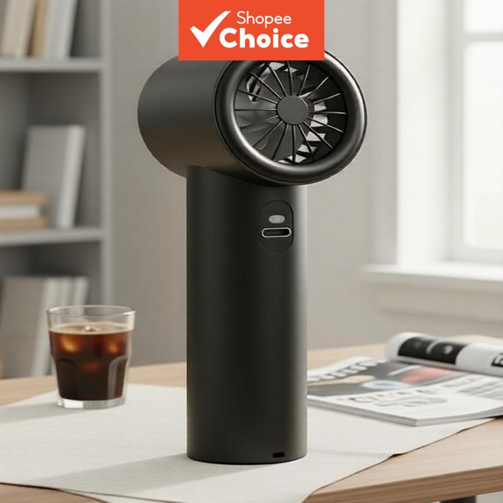 Ventilador Ajustável Turbo Recarregável Portátil Mini Vida Útil da Bateria Longa Tamanho Compacto