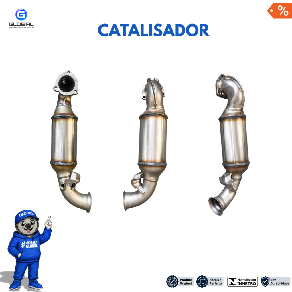 Catalisador Peugeot 208/2008/308/3008/408/508/C4 Mini Couper 1.6 16V THP Turbo - MODELO ORIGINAL