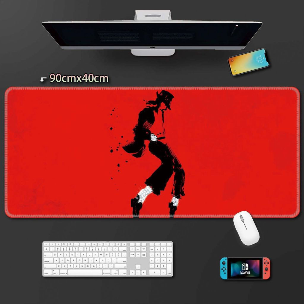 Michael Jackson Moda Mouse Pad Super College Student Desktop Esports Teclado Masculino R1DM