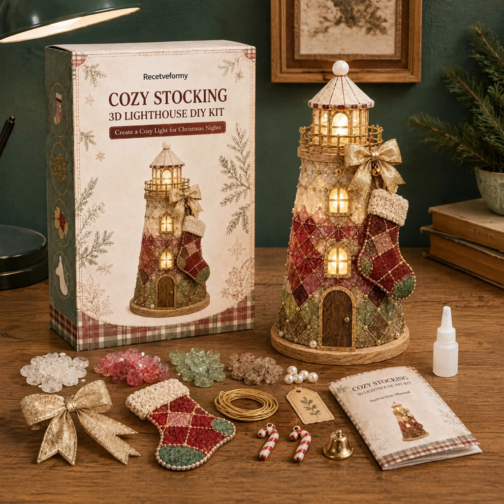 Conjunto DIY De Farol Brilhante LED Luz Quente Para Ambiente Doméstico De Natal