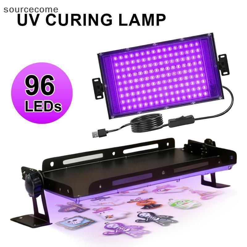 [sourcecome] 96 LEDs Lâmpada De Cura Com Cola Ultravioleta Portátil USB Luz De Resina UV Para Entusiastas DIY Artesanato