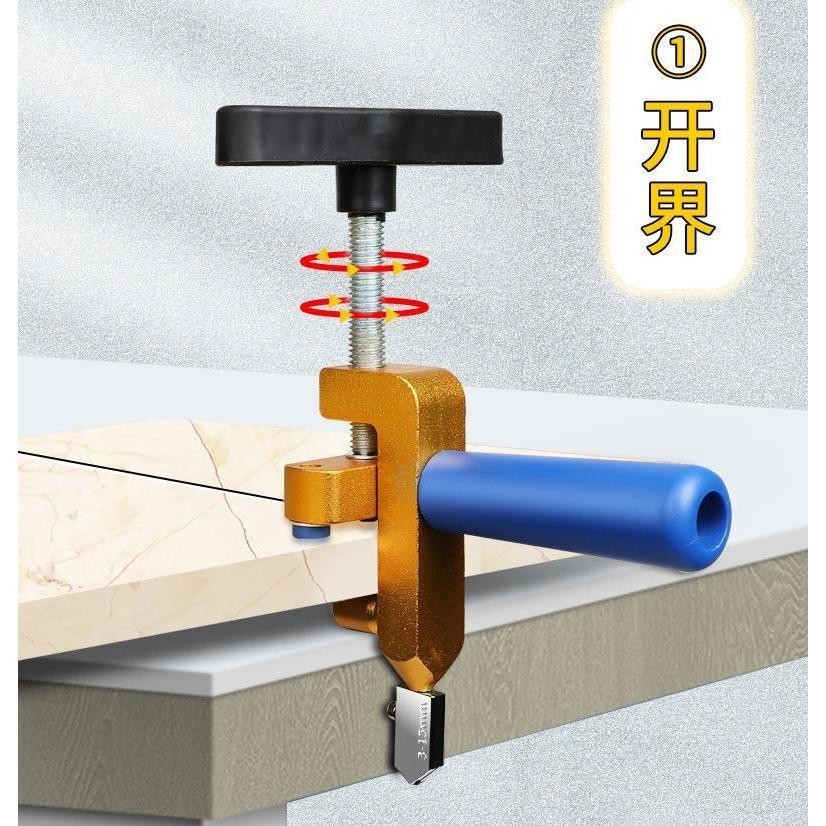 Cortador Multifuncional de Azulejos Vidro e pisos 3-15mm - Ferramenta de Corte Integrada com Roda para piso porcelanato