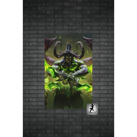 Quadro placa decorativa world of warcraft 20x30  Alta Qualidade 4k