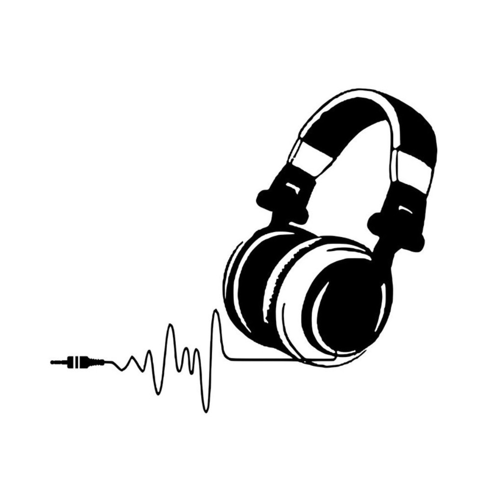 Adesivo Decorativo Parede Fone, Som e Música