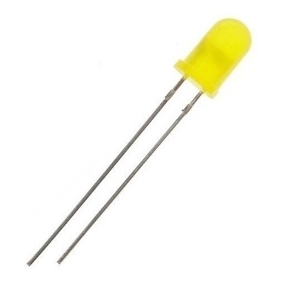 50 Peças - Led Pisca 5mm Amarelo Difuso Promoção