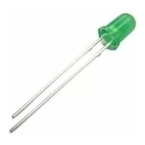 100 Peças - Led 5mm Verde Difuso Promoção