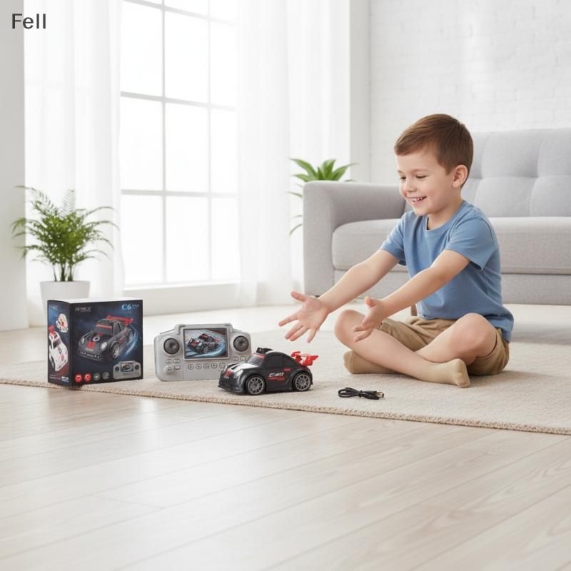 [Fel] 2.4G Mini RC Drift Car FPV Tela De Câmera WiFi Controle Remoto 1 Conjunto De Brinquedo De Corrida Portátil Para Me